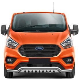 Ford Transit Custom Spoilerschutzrohr 70mm mit U-Schutzblech ab Baujahr 2018