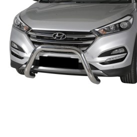 Frontschutzbügel 76mm Edelstahl poliert Hyundai Tucson Baujahr 2015 bis 2018